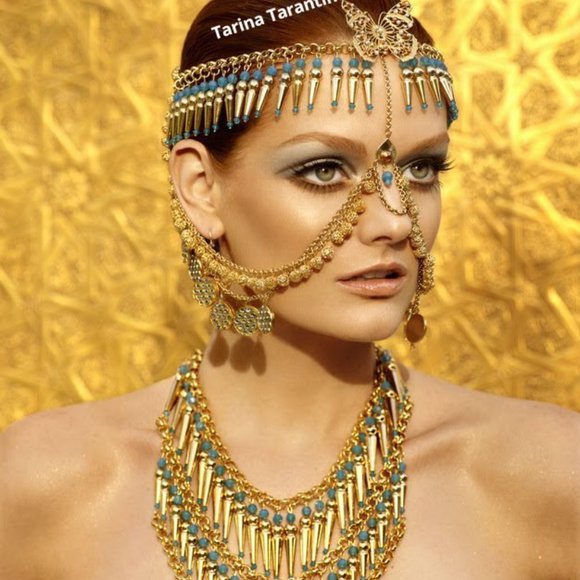 Topkapi Tarina Gotham wAtErFaLL Swarovski Tarantino New necklace dustbag - Picture 2 of 6